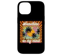 Carcasa para iPhone 14 Sunshine On My Mind - Palmera de Verano Retro para Playa de los años 70