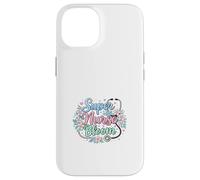 Carcasa para iPhone 14 Super Nurse Bloom Tema Médico Floral
