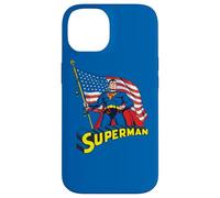 Carcasa para iPhone 14 Superman American Flag