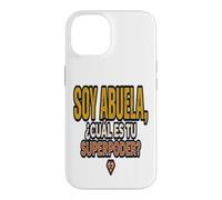 Carcasa para iPhone 14 Superpoderes of Abuela Frase Divertida para Abuelas