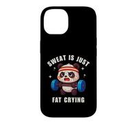 Carcasa para iPhone 14 Sweat Is Just Fat Crying Panda Gym Workout