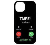 Carcasa para iPhone 14 Taipei está Llamando y Debo IR a Taiwán de Viaje
