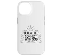 Carcasa para iPhone 14 Take a Hike and Connect with God Spiritual Nature Print