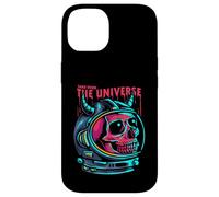 Carcasa para iPhone 14 Take Over The Universe, Cool Skeleton Astronaut Short Sleeve