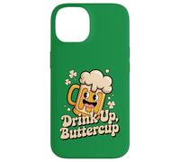 Carcasa para iPhone 14 Taza de Cerveza con Texto en inglés Drink Up Buttercup