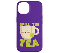 Carcasa para iPhone 14 Taza de té Kawaii de Spill The Tea Funny Gossip Lover