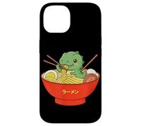 Carcasa para iPhone 14 Tazón de Fideos japoneses T-Rex Ramen Anime Dinosaur Japan Food