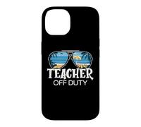 Carcasa para iPhone 14 Teacher Off Duty Gafas de Sol Palm Tree Beach Sunset