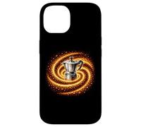 Carcasa para iPhone 14 Telescopios, Granos de café Planetas Ciencia, Barista, Astronomía