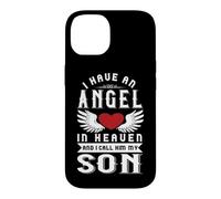 Carcasa para iPhone 14 Tengo un ángel en el Cielo y lo llamo Recuerdo de mi Hijo