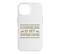 Carcasa para iPhone 14 Terapeuta Consejería de Regalos Mi Superpoder Consejero Divertido