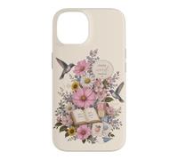 Carcasa para iPhone 14 Terapia del Habla Floral Maestro colibrí Aula ABC