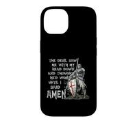 Carcasa para iPhone 14 The Devil Saw Me with My Head Down Thought He'd Won Knights