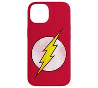 Carcasa para iPhone 14 The Flash Logo Distressed White & Yellow