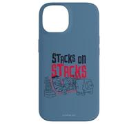 Carcasa para iPhone 14 The Flintstones Fred Barney Stacks on Stacks