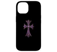 Carcasa para iPhone 14 The Pave Diamonds Amethyst Cross