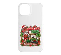 Carcasa para iPhone 14 The Villages Florida SantaCon 2026 Carrito de Golf de Navidad