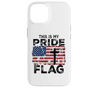 Carcasa para iPhone 14 This Is My Pride Flag Jesus Cross USA American 4 of July