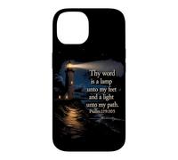 Carcasa para iPhone 14 Thy Word is a Lamp Unto My Feet - Psalm 119:10 Faith Verse