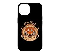 Carcasa para iPhone 14 Tiger Born Wild Stay Wild Forest Amantes de los Animales Vida Silvestre Gato