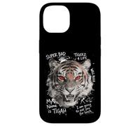 Carcasa para iPhone 14 Tigre Ojos Rojos Mirada Furiosa Estilo Callejero Vibraciones