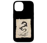Carcasa para iPhone 14 Tinta Dragón Zen Flow Japonés Sumi Art