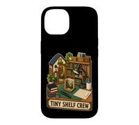 Carcasa para iPhone 14 Tiny Shelf Crew Miniatura Estantería de Libros, Pequeña Mesa