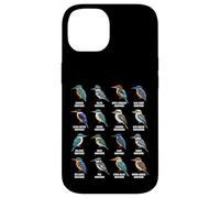 Carcasa para iPhone 14 Tipos de Martín Pescador - Martín Pescador Especies Ornitología Aves