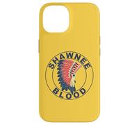 Carcasa para iPhone 14 Tocado de Sangre de Shawnee, raíces Indias orgullosas de los nativos Americanos