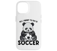 Carcasa para iPhone 14 Todo lo Que Quiero Hacer en Panda Soccer es Cute Bear Player