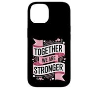 Carcasa para iPhone 14 Together We Are Stronger Retro Banner Solidaridad Cita