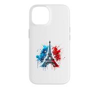 Carcasa para iPhone 14 Torre Eiffel: Icono de París Revisitado en Clave Street Art