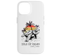 Carcasa para iPhone 14 Tortuga Boba Retro de Isle of Palms Sea Turtle Preservation, Carolina del Sur