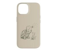 Carcasa para iPhone 14 Tortuga Lovers Soplando Diente de León Naturaleza Cottagecore Gráfico