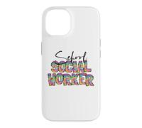 Carcasa para iPhone 14 Trabajador Social Escolar Tie Dye Apreciación Trabajo Social