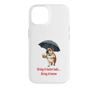 Carcasa para iPhone 14 Tráelo a casa Muchachos Bulldog británico Bebiendo Cerveza