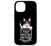 Carcasa para iPhone 14 Trap Neuter Return (TNR) The Humane Solution Bolsillo para Gatos