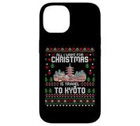 Carcasa para iPhone 14 Travel To Kyoto Japón Pagoda Christmas Ugly Xmas Sweater
