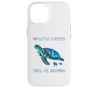 Carcasa para iPhone 14 Turtle Watercolor Sea Ocean My Turtles Call Me Granny