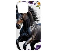 Carcasa para iPhone 14 Un Caballo de Nueva Jersey rodeado de Flores violetas comunes 2