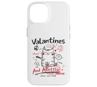 Carcasa para iPhone 14 Valentines Is A Cat and A Bottle of Wine Cause I Love Them