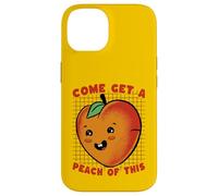 Carcasa para iPhone 14 Ven a Obtener melocotón de Este Divertido Juego de Palabras de Frutas Kawaii