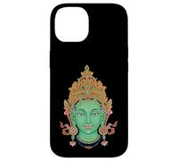 Carcasa para iPhone 14 Verde Tara Vajrayana Budismo Tibetano Diosa Budista