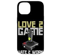 Carcasa para iPhone 14 Vieja Escuela Adulto Gamer Amor 2 Juego Odio 2 Trabajo