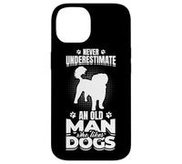 Carcasa para iPhone 14 Viejo al Que le Gustan los Perros Día del Padre