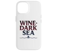 Carcasa para iPhone 14 Vino Mar Oscuro Homero Griego Poesía épica Navegación
