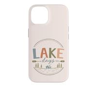 Carcasa para iPhone 14 Vintage Junto al Lago cabaña Paddle Fin de Semana Ambiente del Lago