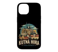 Carcasa para iPhone 14 Vintage Kutna Hora República Checa Viaje Monumento Regalo