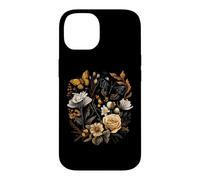 Carcasa para iPhone 14 Vintage Pressed Flowers Butterflies Floral Boho Wildflowers