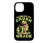 Carcasa para iPhone 14 Volver a la Escuela Cuarto Grado Crush Dinosaur